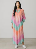 Hammock & Vine Chevron Stripe Button-Down Maxi Dress size 10