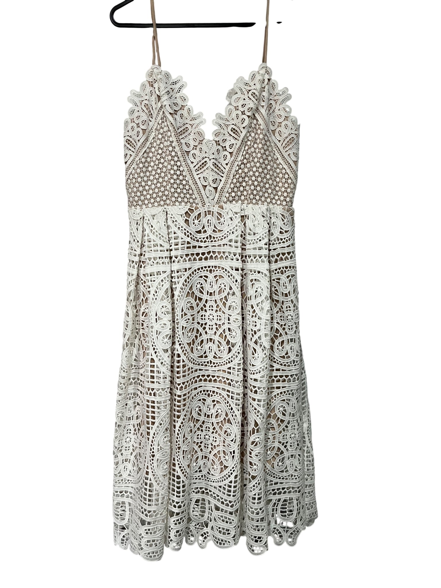 Seed Heritage White Lace Midi Dress Size 12 - Image 1