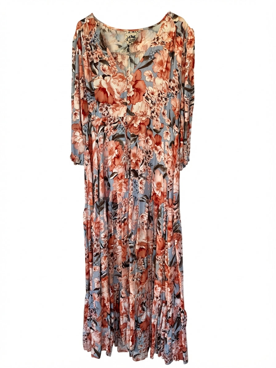 JAASE Floral Maxi Dress Size M - Image 1