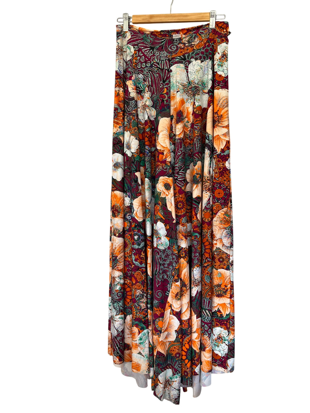 Exoticathletica Floral Print Palazzo Pants Size Large - Image 1
