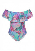 Infamous Swim Miranda One Piece Shimmer Swimsuit XL - Image 1