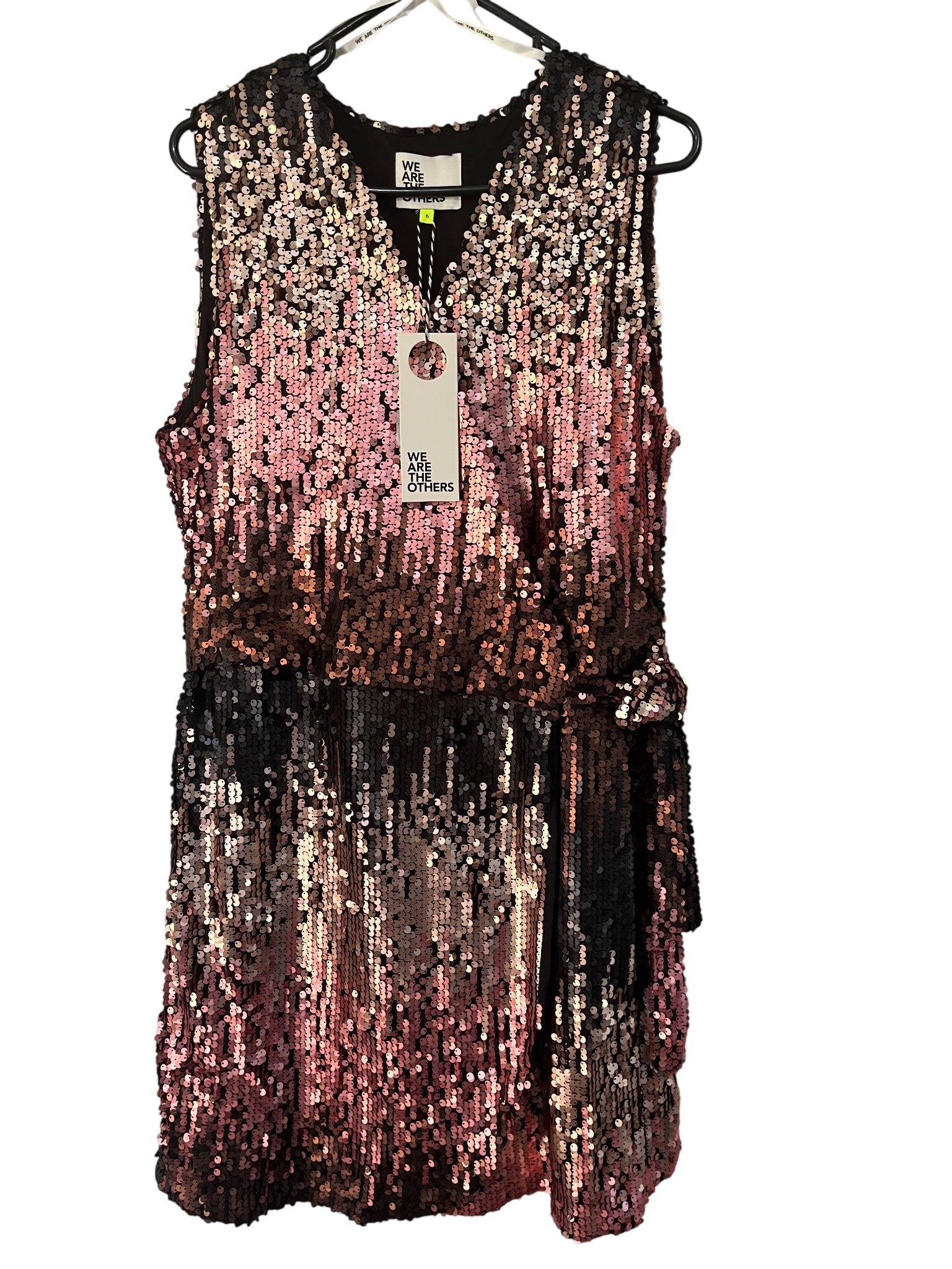 We Are The Others Sequin Wrap Dress Multicolour Size 5 (14) - Image 1