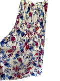 WHITE | CLOSET Floral Print Pleated Maxi Skirt Size 12 - Image 1