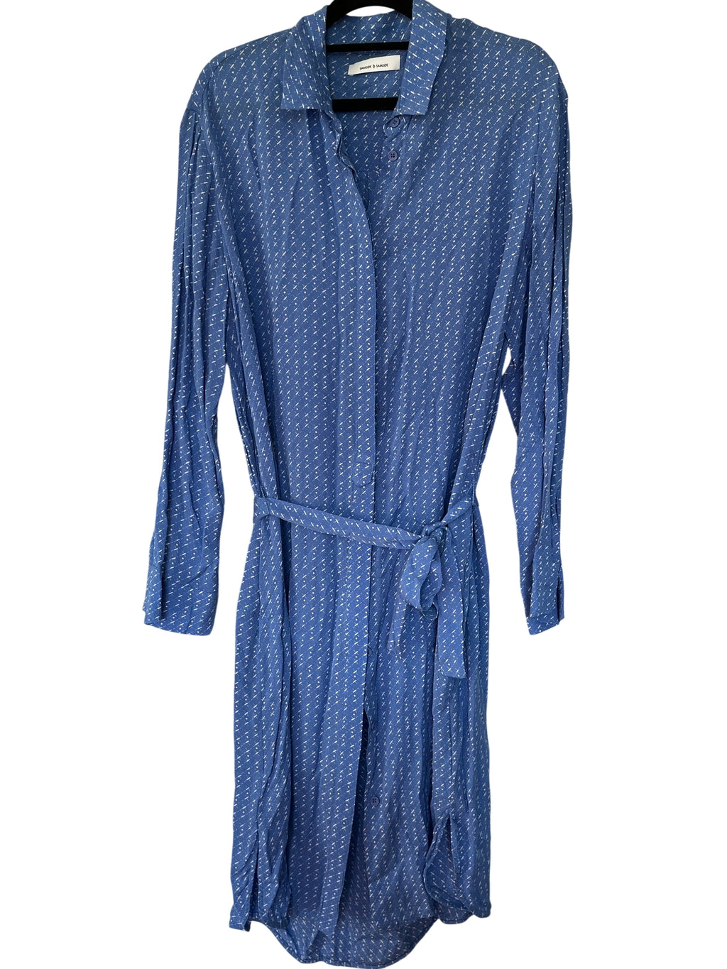 SAMSØE Φ SAMSØE Stella Blue Starry Print Shirt Dress - Image 1