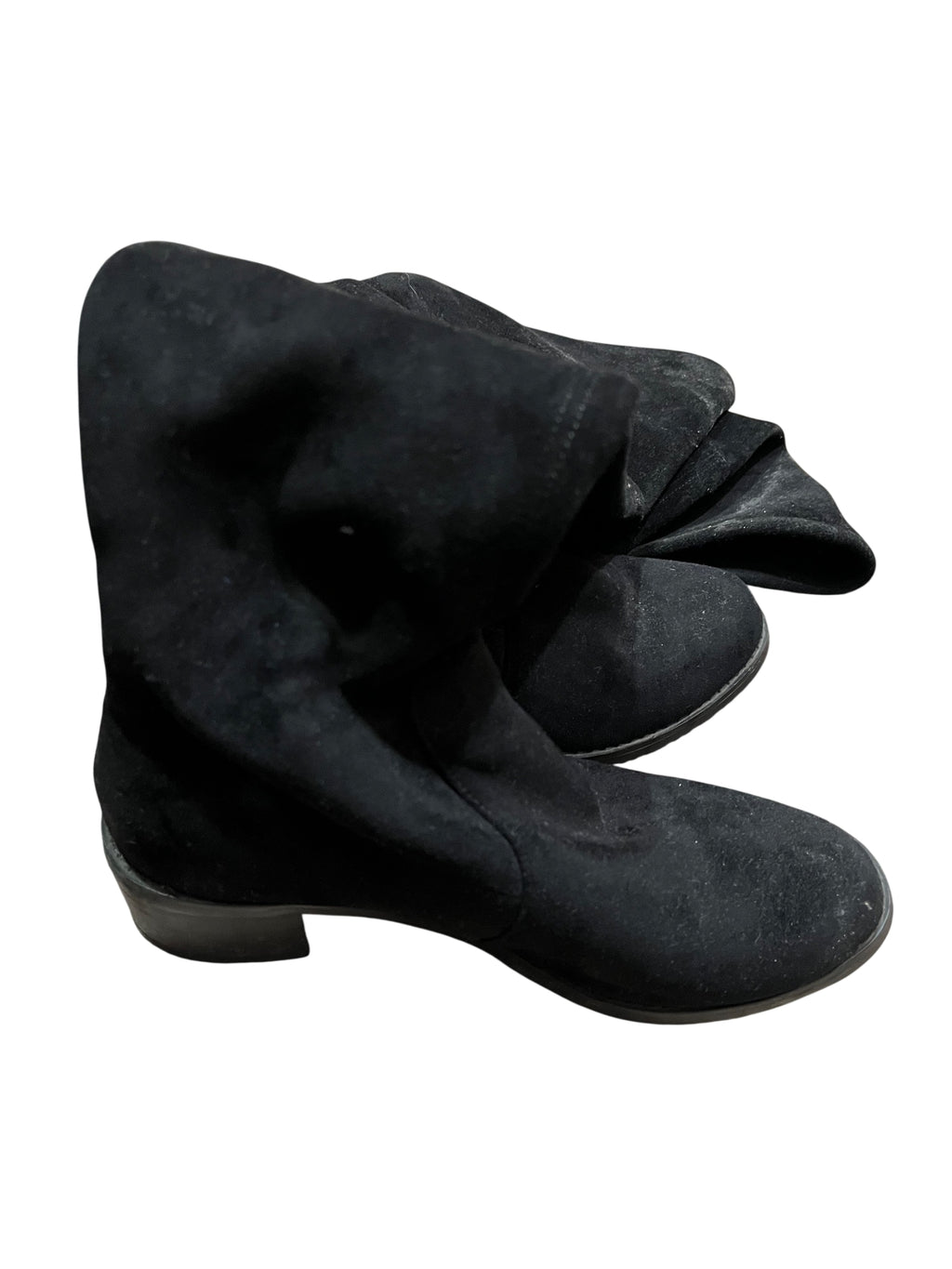 Stuart Weitzman Black Suede Over-the-Knee Boots Size 37 - Image 1