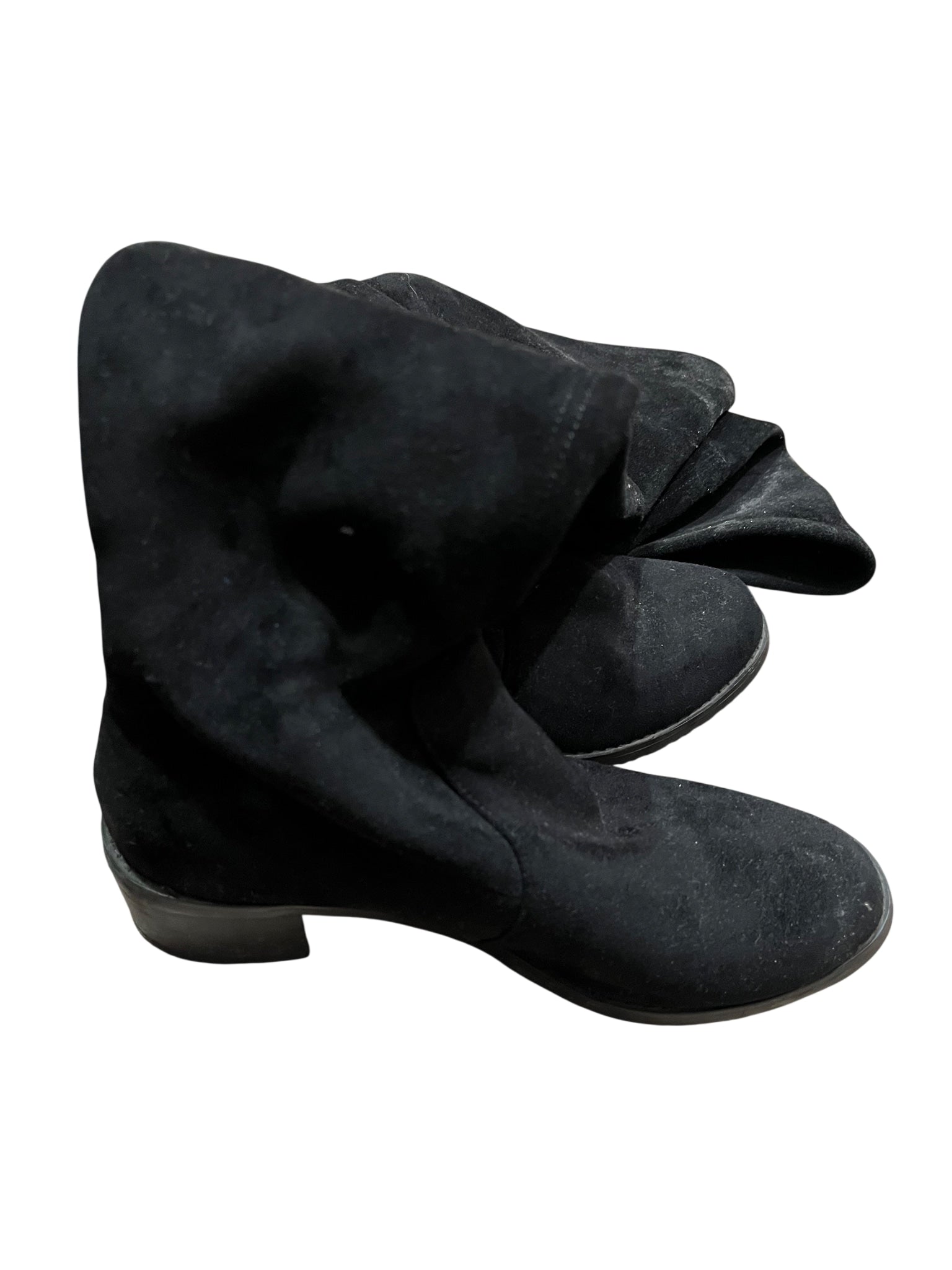 Stuart Weitzman Black Suede Over-the-Knee Boots Size 37 - Image 1