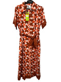 We Are The Others Tiana Shirt Dress Campari Print - Image 1