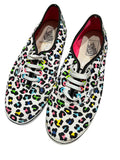 Vans Authentic Lo Pro Neon Leopard Print Sneakers - Image 1