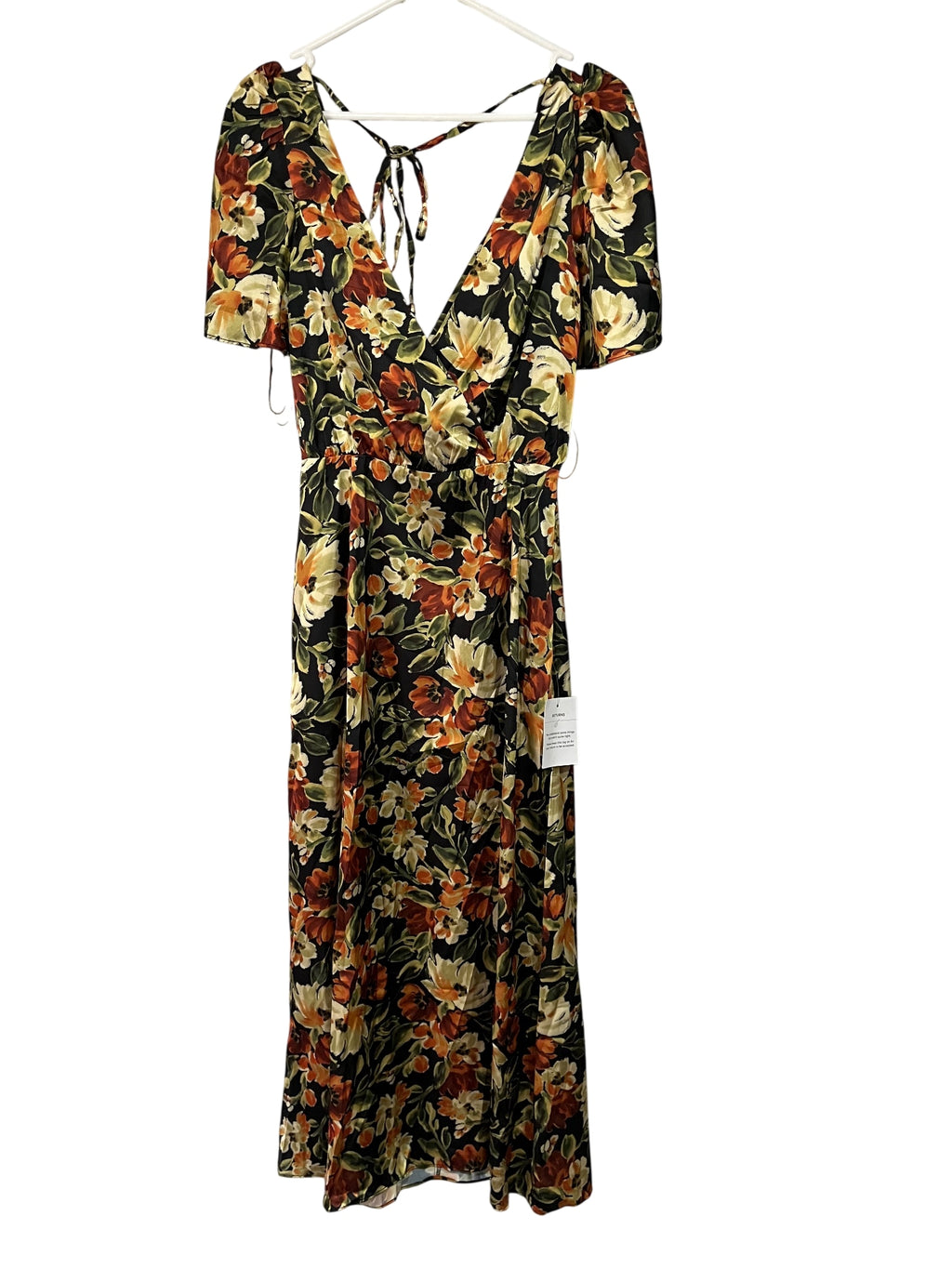 SAJEL Diana Floral Puff Sleeve Midi Dress rrp $229  - Image 1