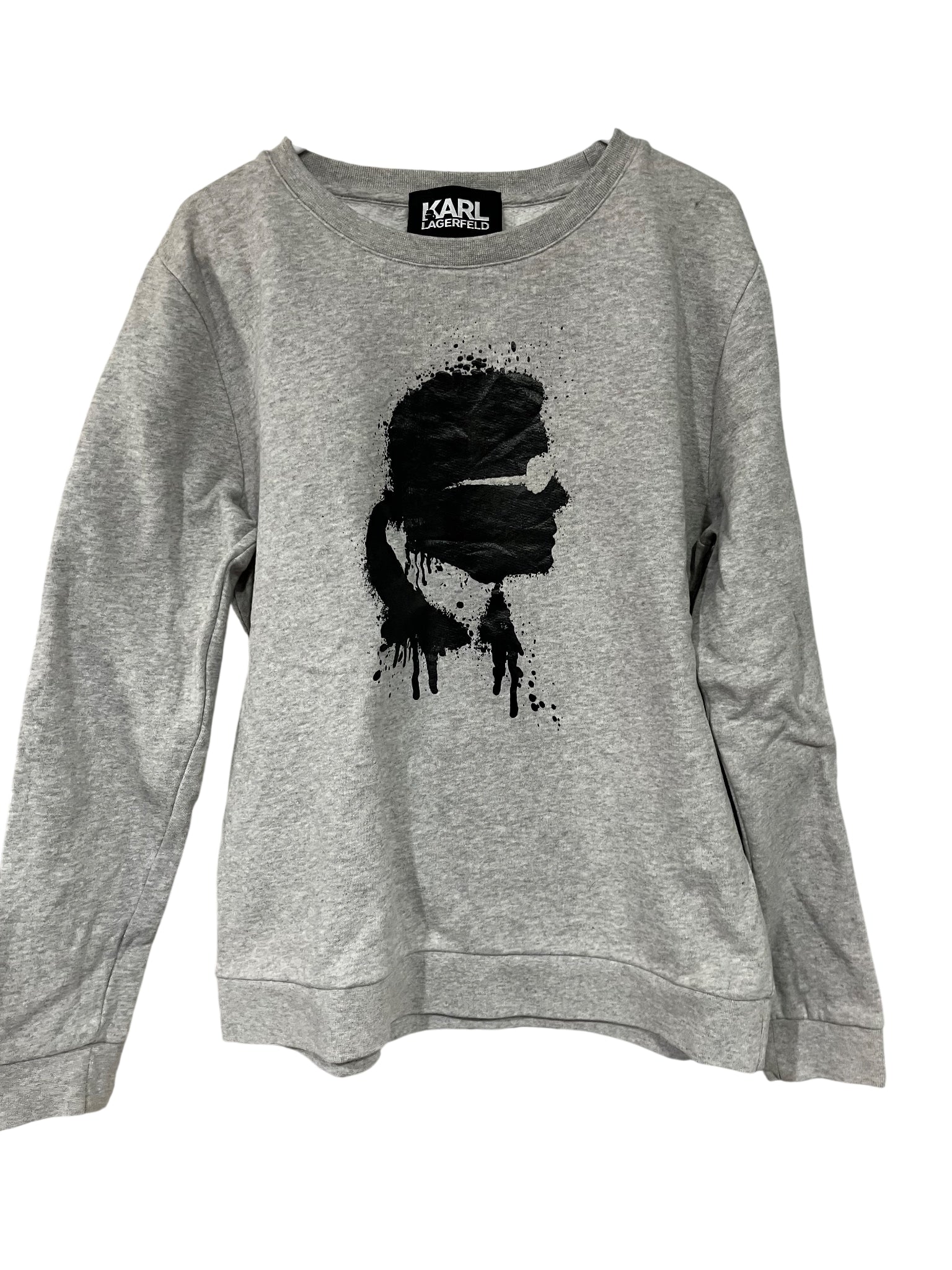 Karl Lagerfeld Iconic Karl Logo Sweatshirt Grey - Image 1