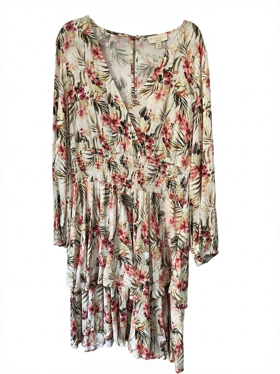 The Poetic Gypsy Floral Smocked Waist High-Low Dress Size 12 - Image 1