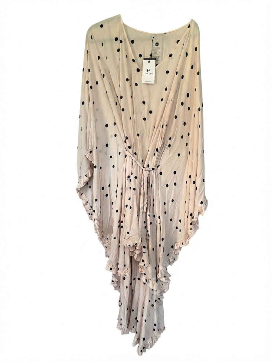 From Zion Holiday Kaftan Windborne Polka Dot Dress S/M - Image 1