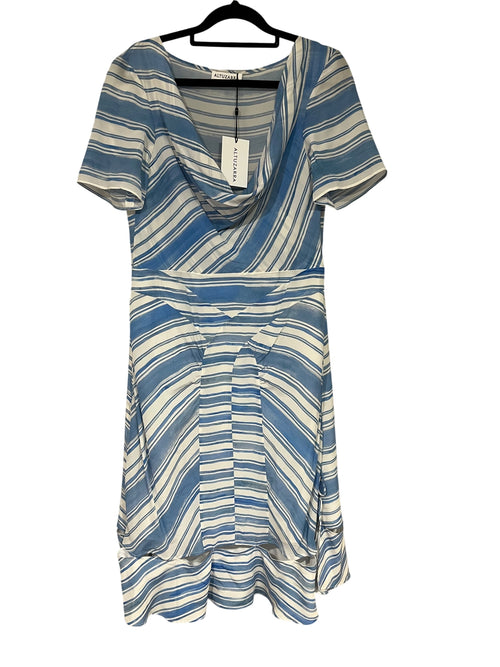 Altuzarra Lucia Striped Silk Cowl Neck Dress RRP $1525 - Image 1