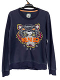 Kenzo Paris Tiger Embroidered Navy Sweatshirt S RRP $600 - Image 1