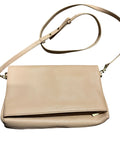 Oroton Pebbled Leather Crossbody Bag Beige - Image 1