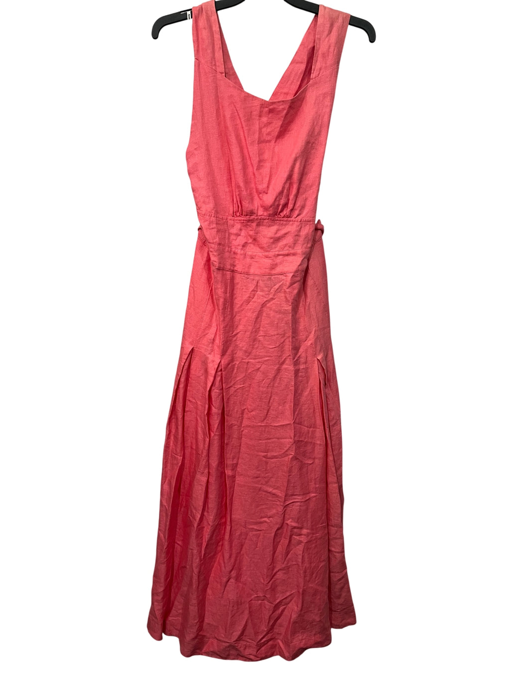 Aureta Elke Linen Maxi Dress Cerise Pink - Image 1