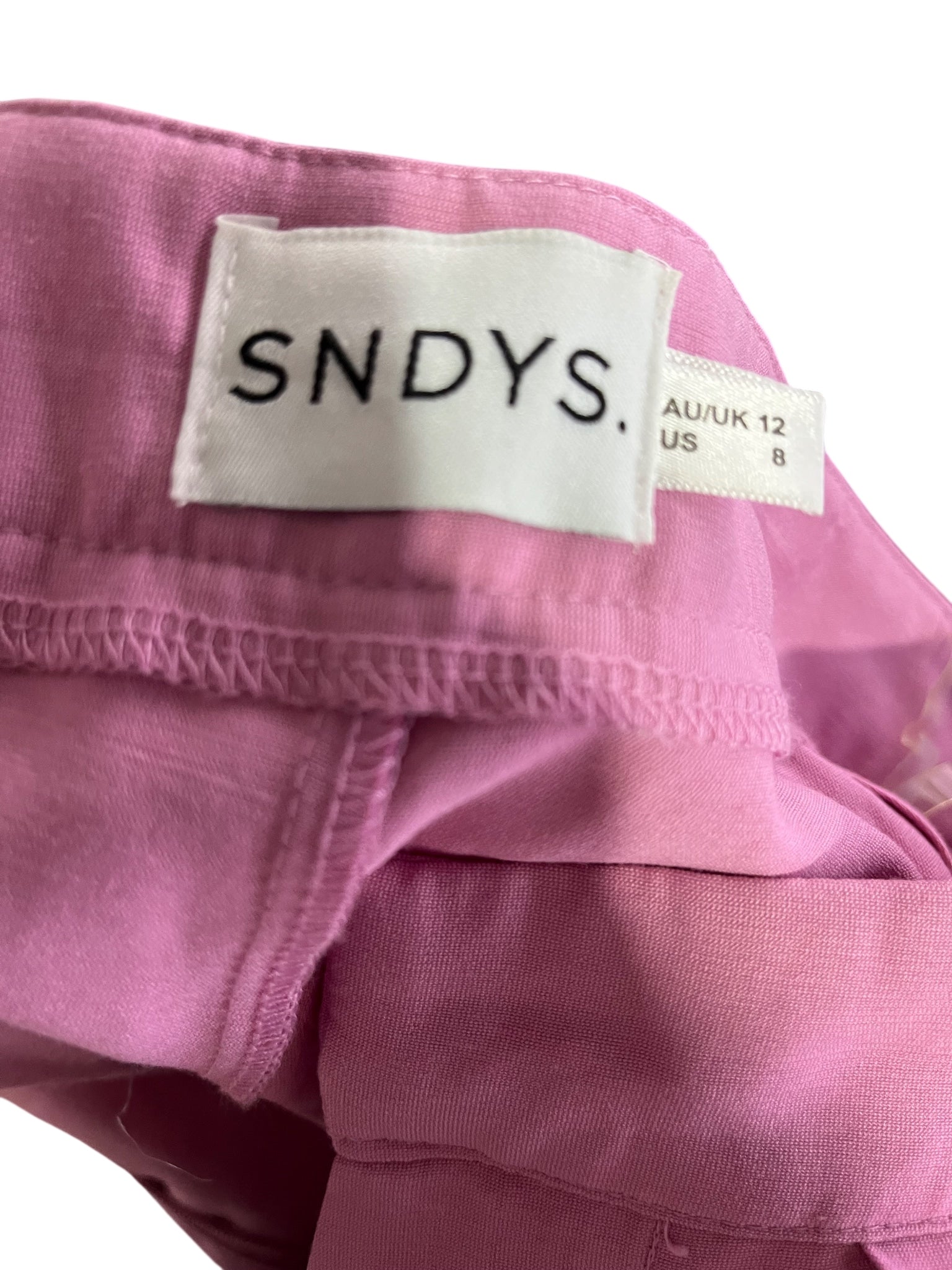 SNDYS.. The Label Pink Pleated Trousers Size 12 - Image 1