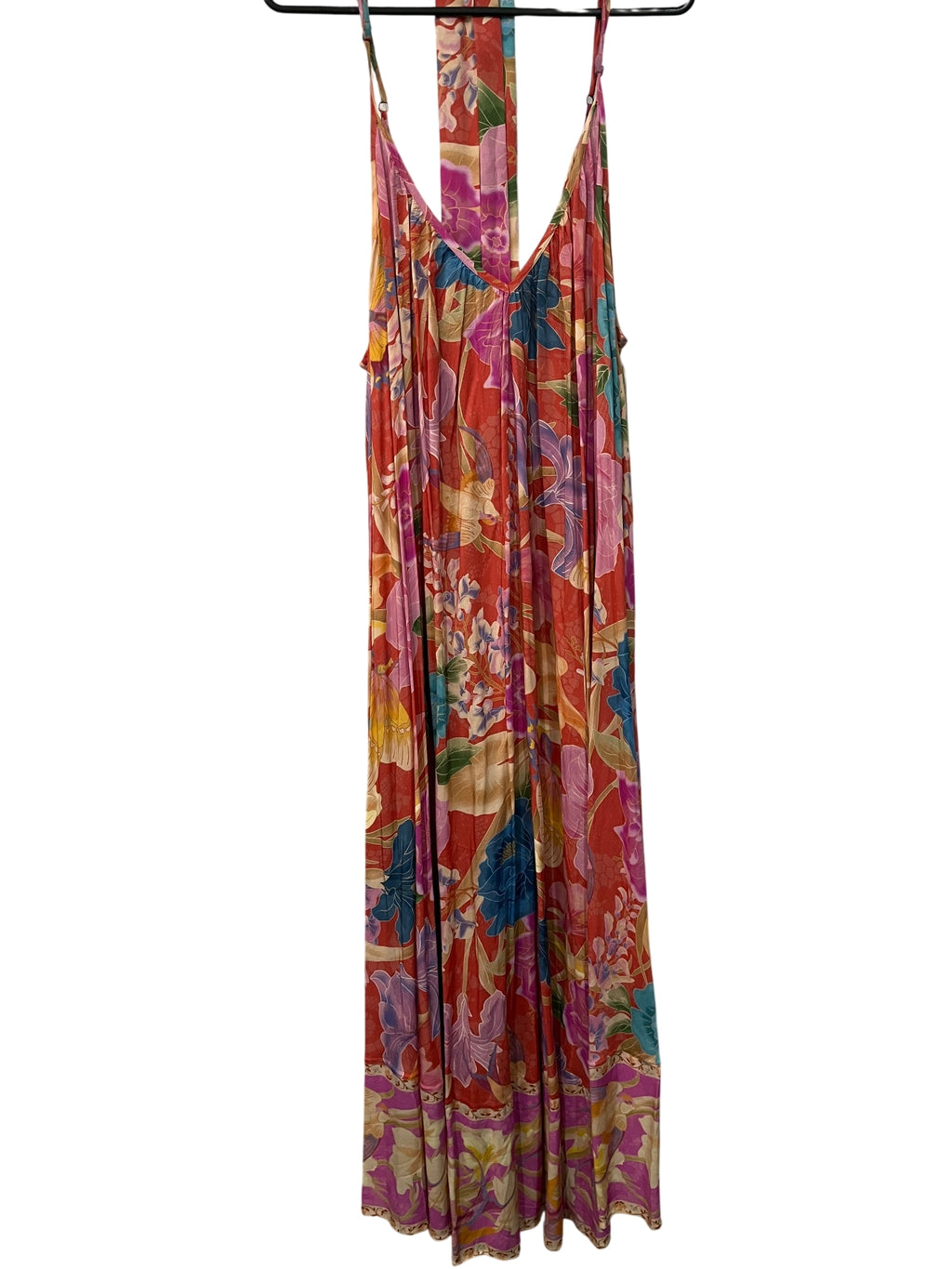 SPELL Painter's Garden Strappy Maxi Dress Crimson 3XL - Image 1