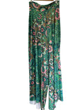 Exotica Women's Abstract Print High-Rise Palazzo Pants Size L - Image 1