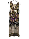Ana Alcazar Boho Mandala Print Silk Blend Maxi Dress RRP $560 - Image 1