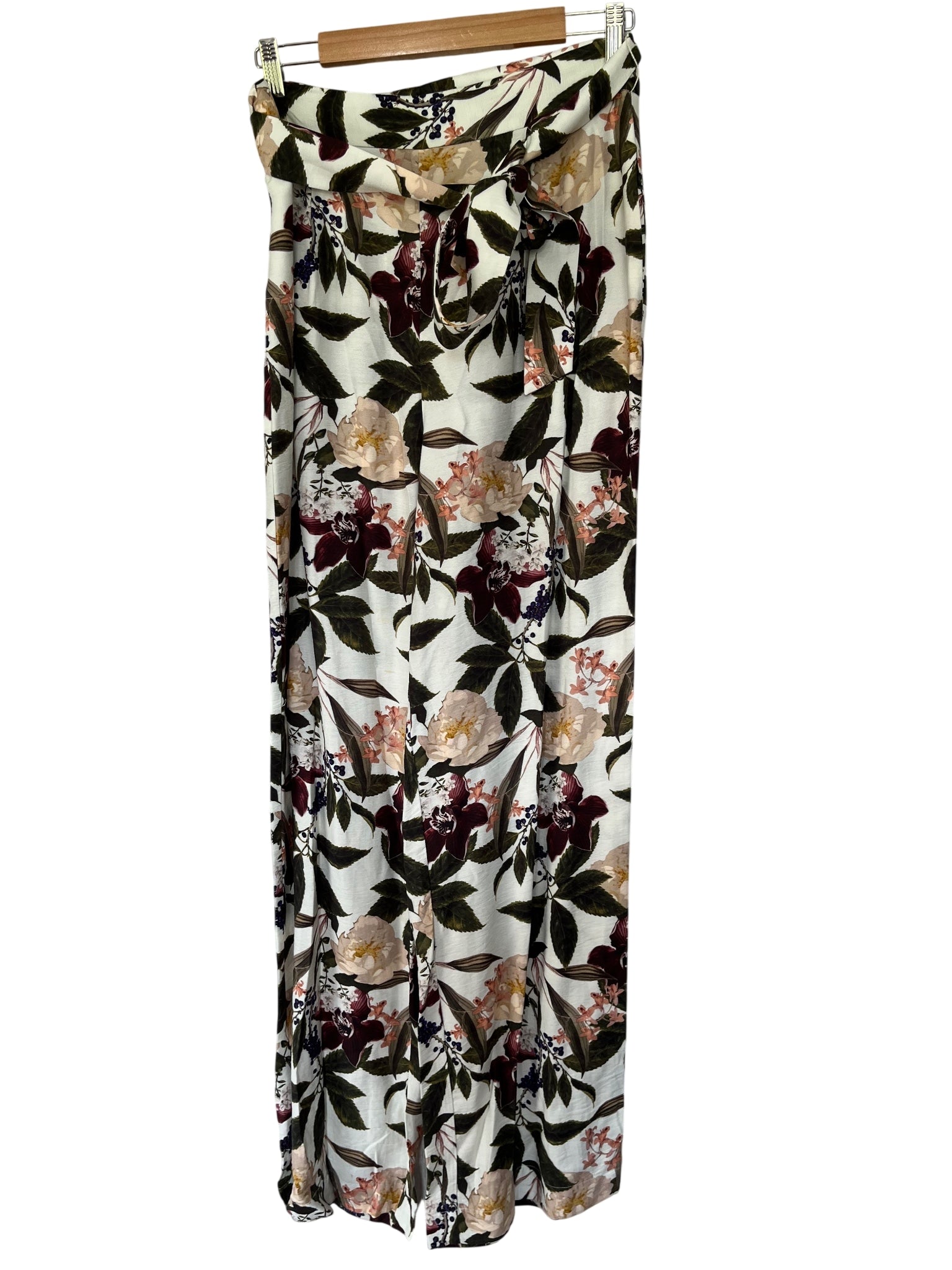 Women's SHEIKE Floral Print Wide Leg Tie-Waist Trousers - Image 1