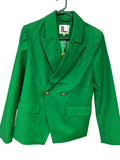 We Are The Others Carrie Double Breasted Blazer Bright Green Size XL - Image 1