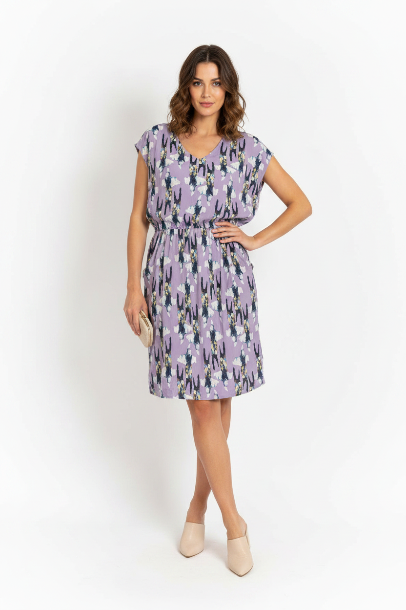 Fred Fowler x Gorman Silk Rabbit Print Dress