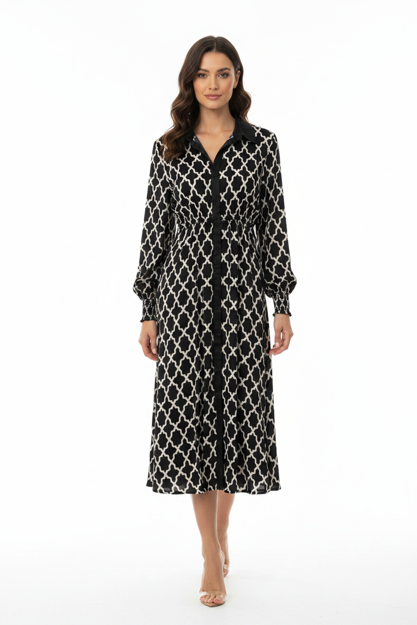 We Are The Others Tia Geometric Print Maxi Dress