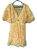 Aje.. Mimosa Cut Out Mini Dress Yellow Size 12 rrp $450 - Image 1