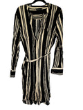 Stella Black And White Striped Shirt Dress Size 14 - Image 1