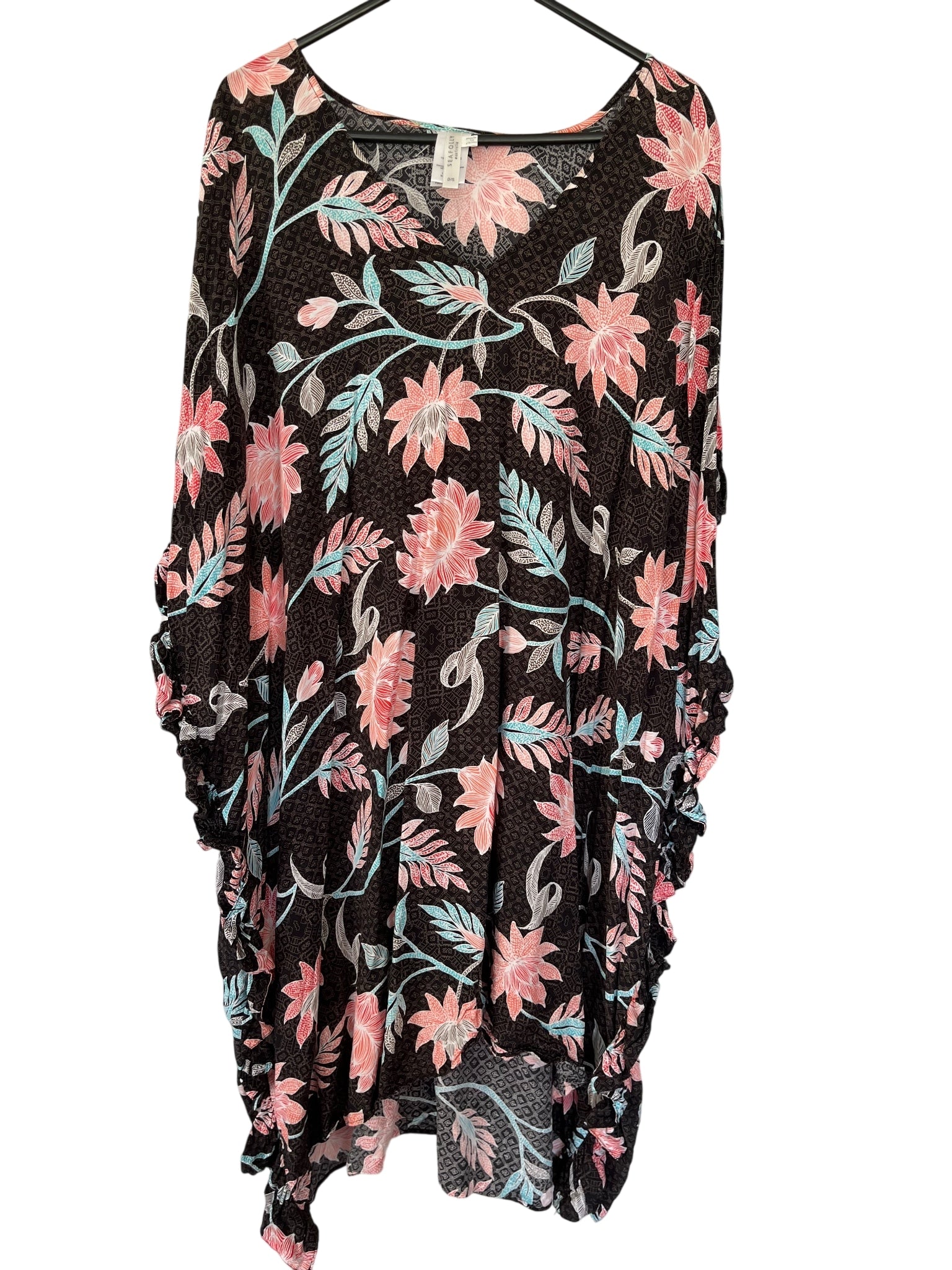 Seafolly Floral Print Kaftan Tunic Dress - Image 1