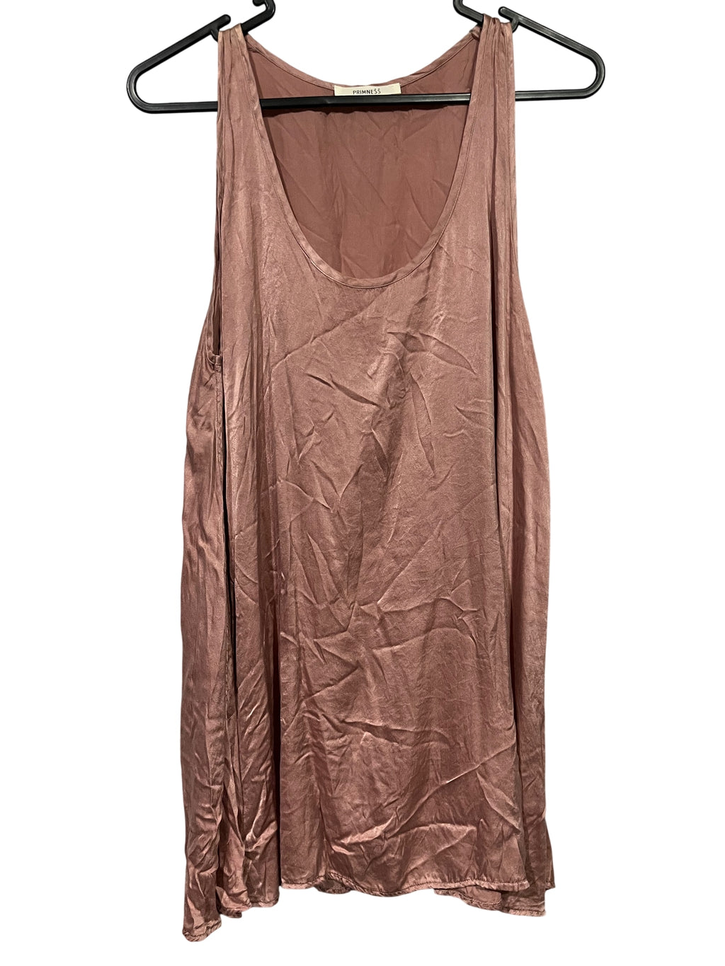 Primness 100% Silk Dusty Rose Tank Top - Image 1