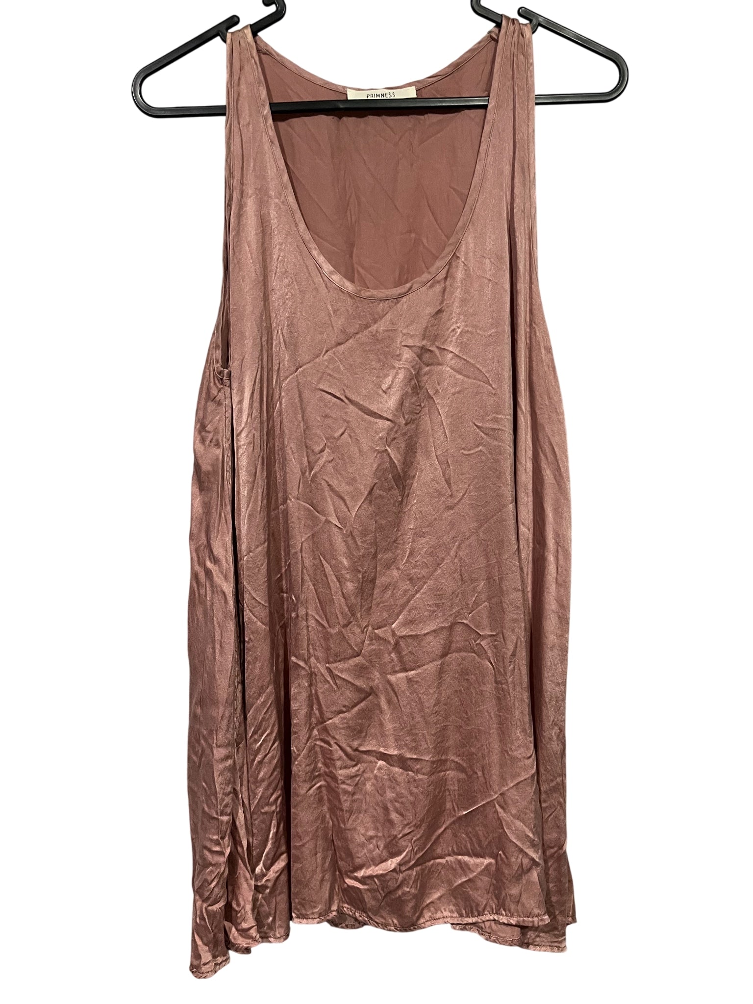 Primness 100% Silk Dusty Rose Tank Top - Image 1