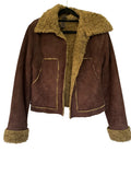 FREEMAN T.PORTER Vintage Faux Suede Shearling Lined Jacket - Image 1