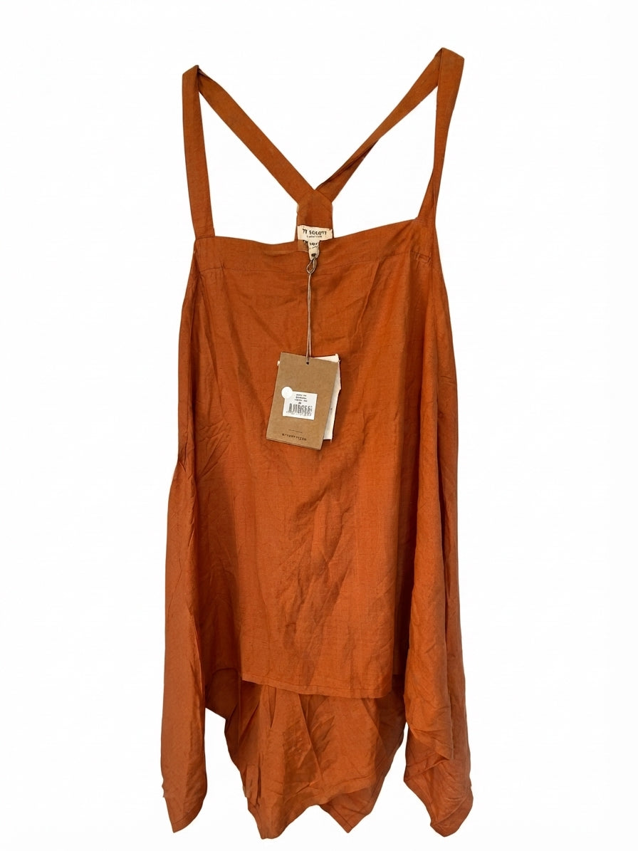 The Shanty Corporation Cefalu Top Cayenne Silk Size ML RRP $169.95 - Image 1