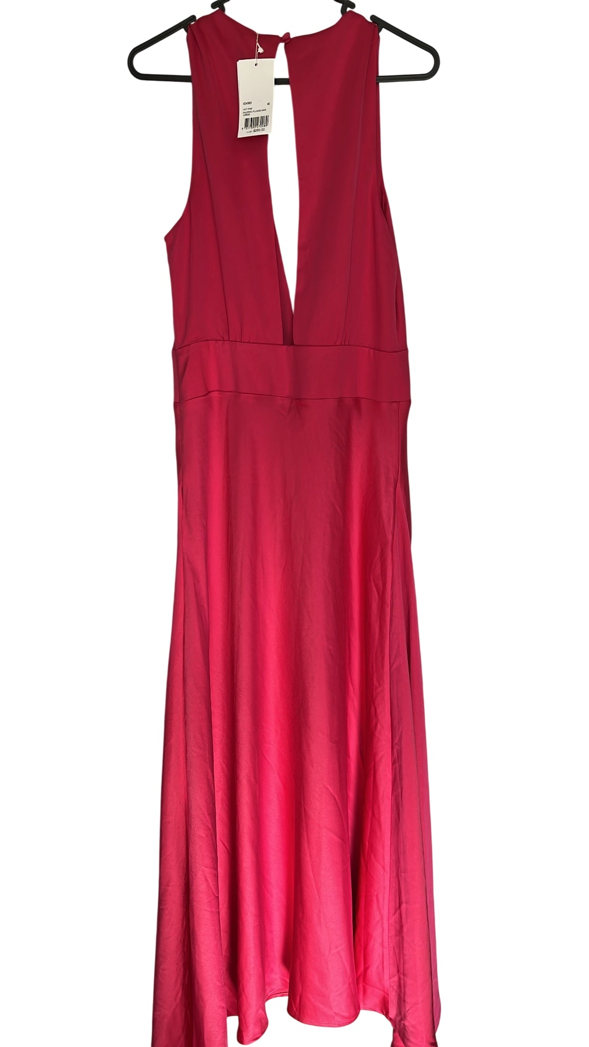 KOOKAÏ Palermo Plunge Maxi Dress Hot Pink Size 12 - Image 1