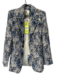 We Are The Others Jules Longline Blazer Snow Leopard Print Size XS - Image 1
