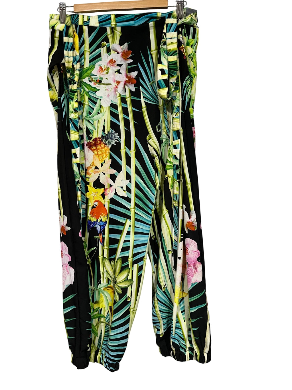 Camilla Tropical Floral Print Wide Leg Pants M/L - Image 1