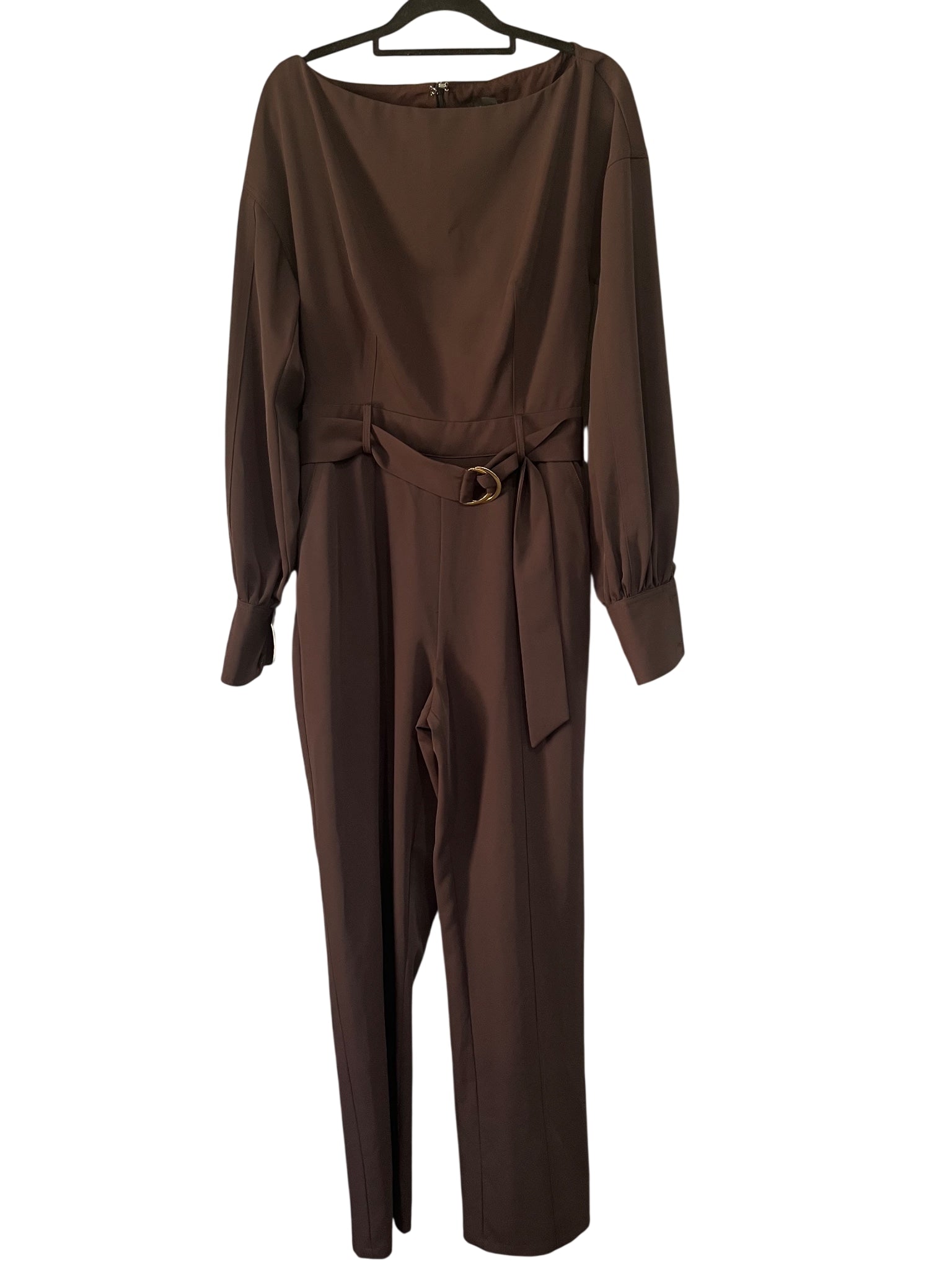 Willa Brown Long Sleeve Belted Jumpsuit RRP $350 - Image 1