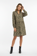 Cecilie Copenhagen Frida Leopard Print Viscose Mini Dress Size M
