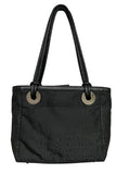 Oroton Stencil Medium Tote Bag Black Jacquard RRP $399 - Image 1