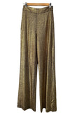 We Are The Others Gold Sequin Wide Leg Trousers 8-10 - Image 1