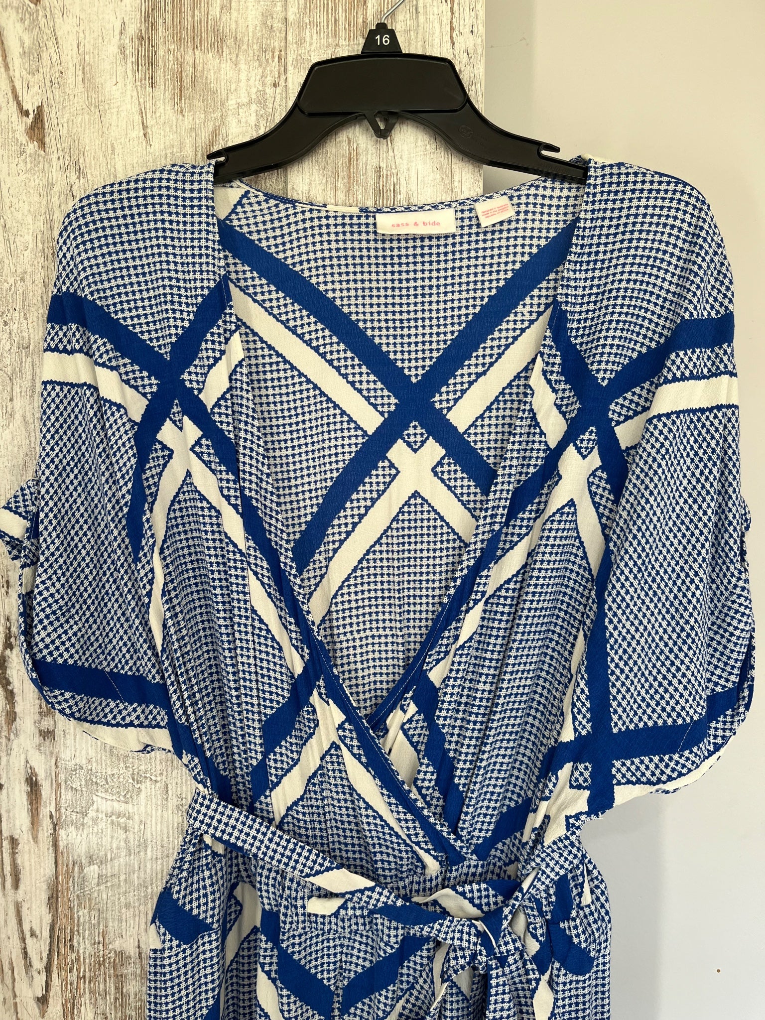 Sass & Bide The Flight Geometric Print Wrap Jumpsuit size 14 - Image 2