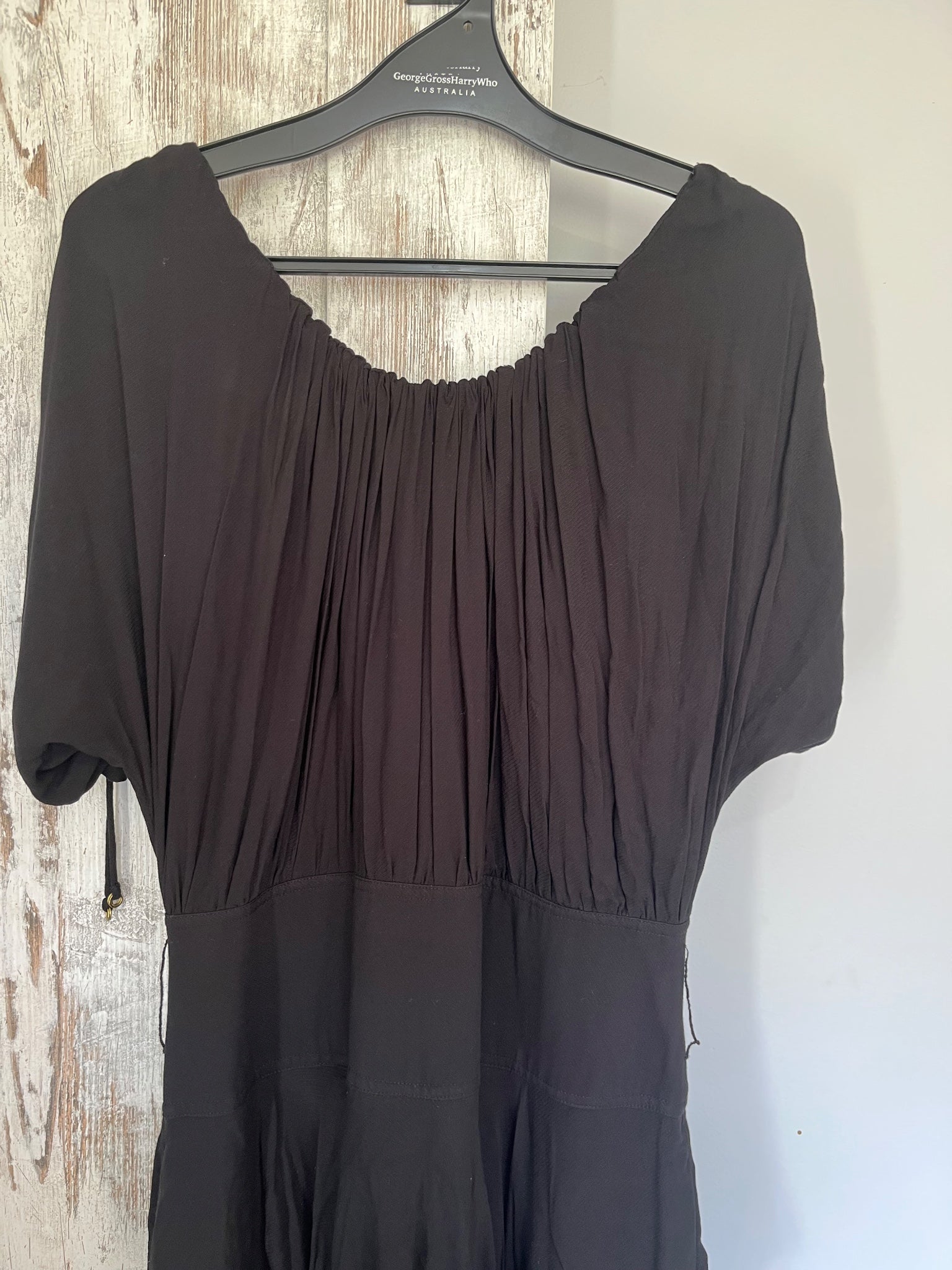 Sass & Bide Black Tiered Midi Dress Size 12 - Image 3