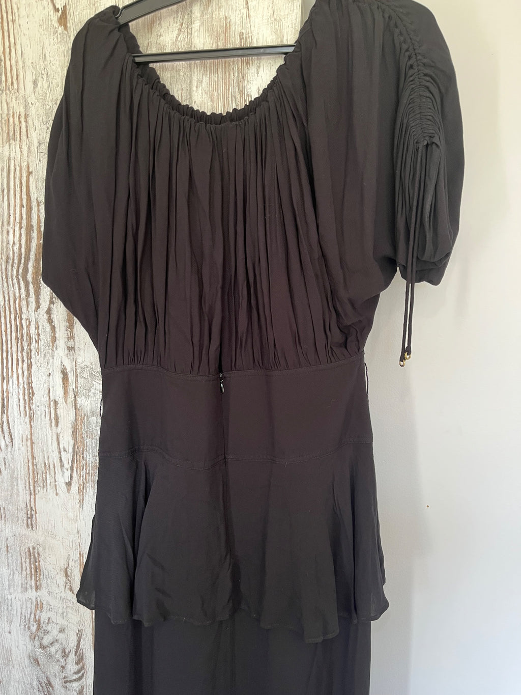Sass & Bide Black Tiered Midi Dress Size 12 - Image 4