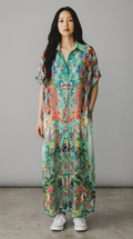 Hammock & Vine Taliti Print Button Down Shirt Size 10