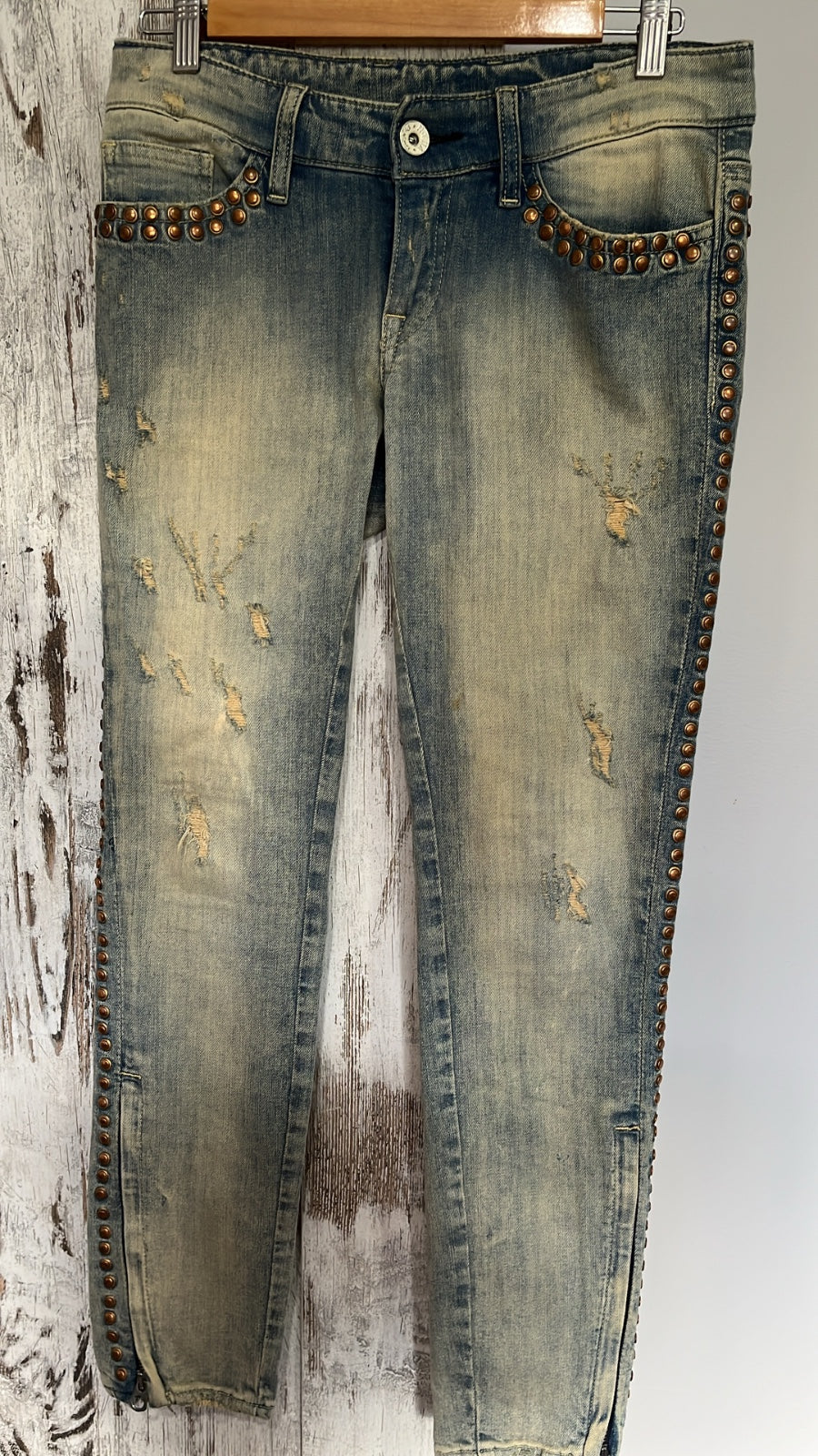 Lolita DeNimes Studded Distressed Denim Jeans - Image 2