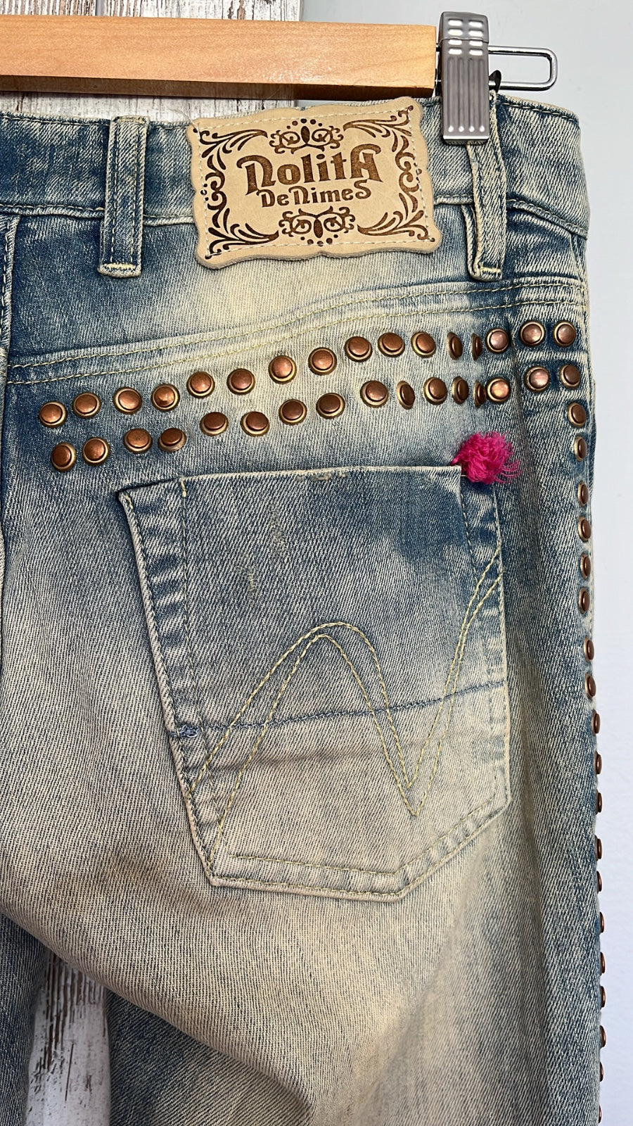 Lolita DeNimes Studded Distressed Denim Jeans - Image 4