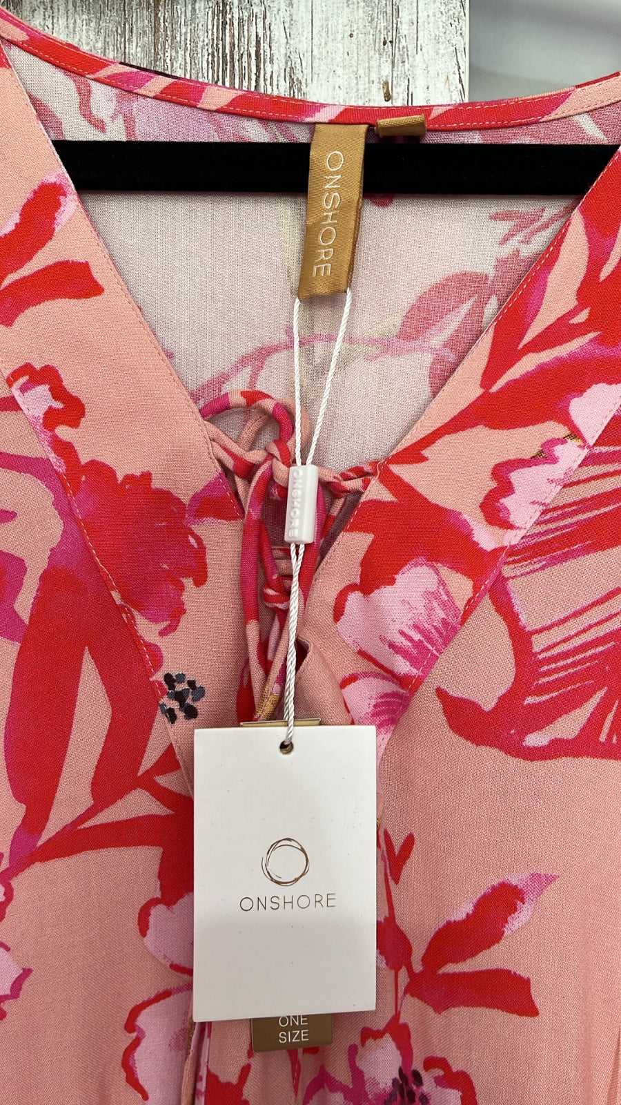 Onshore Floral V-Neck Tiered Maxi Dress - Image 2