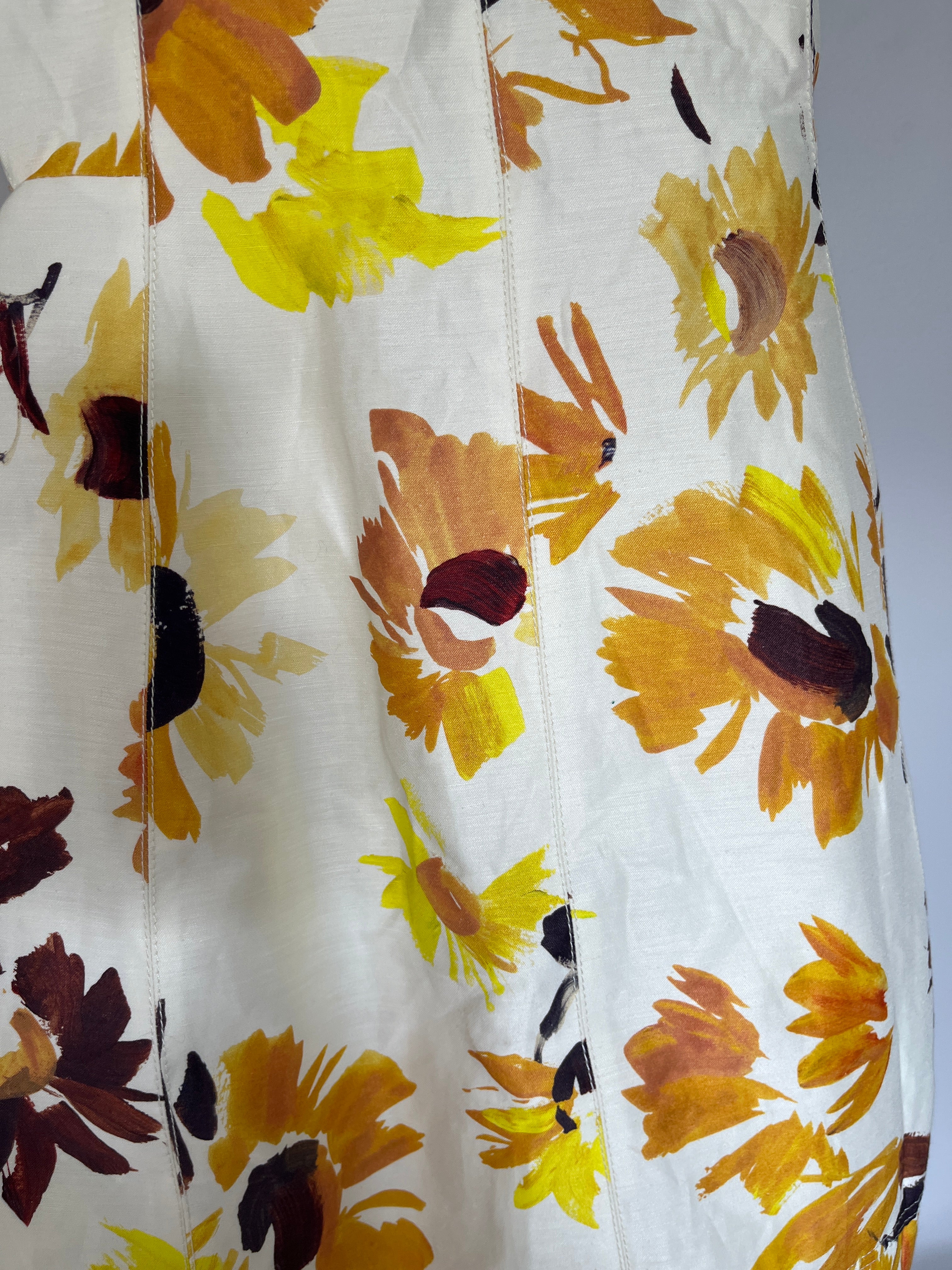 Aje. Tulip Cut Out Mini Dress in Pressed Sunflower RRP $475 - Image 3